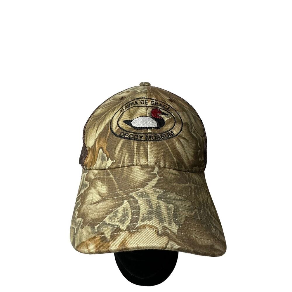 Duck Decoy Hat Museum Camo Adjustable Cap Havre De Grace Maryland Mesh Bretmor